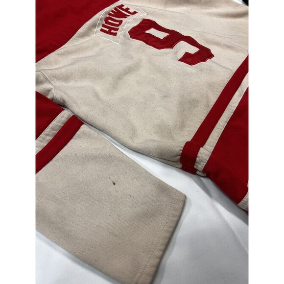DETROIT REDWINGS Old Time Hockey Lacer Hoodie Hockey Style Gordie Howe #9 XL - Picture 15 of 16